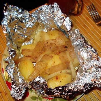Pomme de terre au four aux champignons