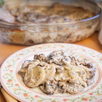 Pomme de terre crémeuse aux champignons: recettes