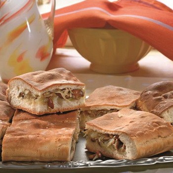 Tartes aux champignons de la pâte de kéfir