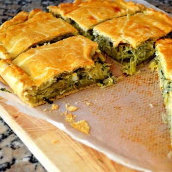 Tartes maison au chou et aux champignons