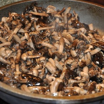 Champignons rôtis pour l'hiver à la maison