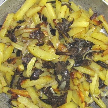 Pomme de terre aux champignons et oignons: recettes