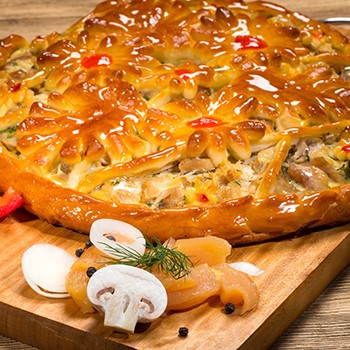 Tarte aux champignons et au fromage