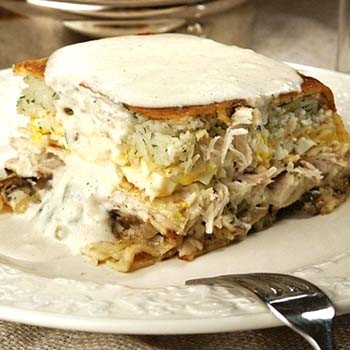 Recettes de tartes aux crêpes aux champignons (avec photo)