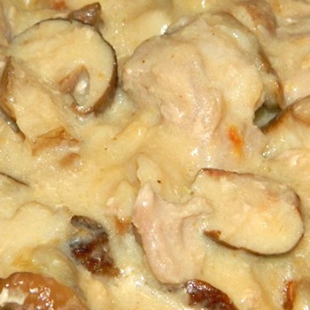 Plats de porc aux cèpes