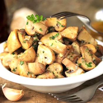 Champignons épicés à l'ail
