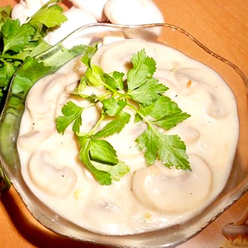 Champignons à la sauce: recettes