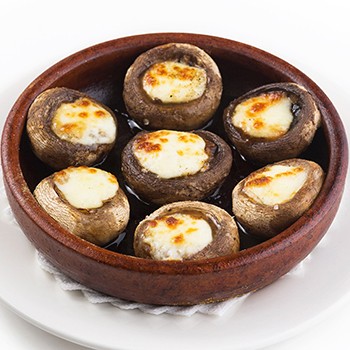 Plats de bouchons de champignon