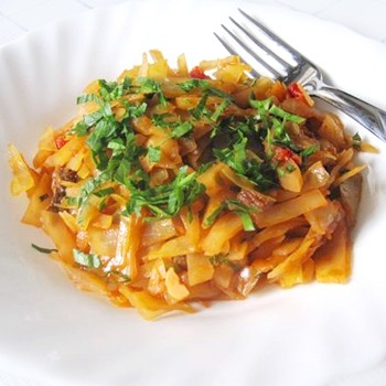 Ragoût de chou aux champignons au miel: recettes pour des plats sains