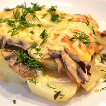 Casserole de champignons aux champignons