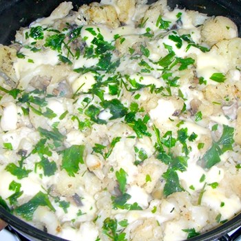 Champignons au chou-fleur: recettes pour les premier et deuxième plats