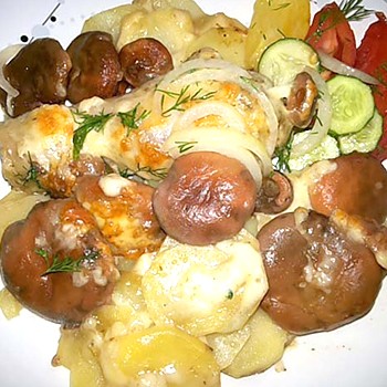 Comment faire cuire délicieusement des pommes de terre aux champignons