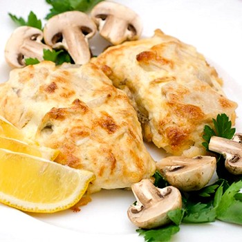 Porc aux champignons cuits en sauce